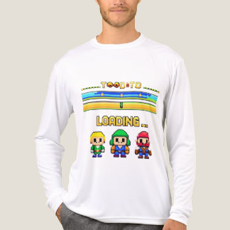 レトロピクセルゲームローディングTシャツ - 8ビットキャラクター トライブレンドＴシャツ