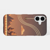 レトロピクセルバウンド iPhone 16ケース (裏面横)