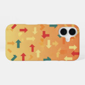 レトロピクセル矢印 iPhone 16ケース (裏面横)