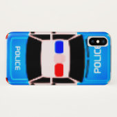 レトロピクセル警察の車のカバー Case-Mate iPhoneケース (裏面(横))