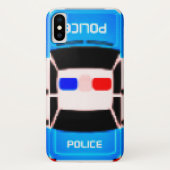 レトロピクセル警察の車のカバー Case-Mate iPhoneケース (裏面)