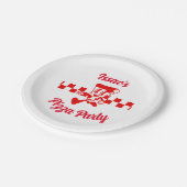 レトロピザパーティー紙プレート ペーパープレート (アングル)