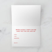 レトロピザパーティー 招待状 (内部)