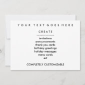 レトロピザ 招待状 (裏面)