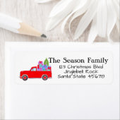 レトロピックアップクリスマスギフトラベル ラベル (インサイチュ)