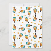 レトロピックボールパドル&ボールバースデーパーティー 招待状 (裏面)