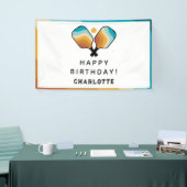 レトロピックボールパドル&ボールバースデーパーティー 横断幕 (トレードショー)