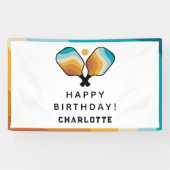 レトロピックボールパドル&ボールバースデーパーティー 横断幕 (横)