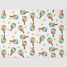 レトロピックボールパドル&ボールパターン 薄葉紙