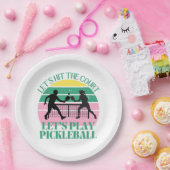 レトロピックボールビーブスオンリー誕生日 ペーパープレート (パーティー)