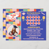 レトロピックボール卒業パーティーの写真 招待状 (正面/裏面)