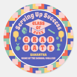 レトロピックボール卒業パーティー ラウンドシール