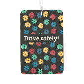 😍レトロピックボール/ブラック カーエアーフレッシュナー (裏面)