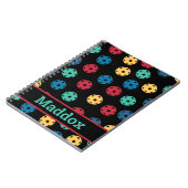 😍レトロピックボール/ブラック ノートブック (左側)