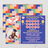 レトロピックルボール卒業パーティーの写真 招待状 (正面/裏面)