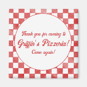 レトロピッツェリアピザパーティーイタリアンバースデーパーティー マグネット (正面)