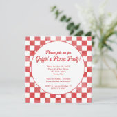 レトロピッツェリアピザパーティーイタリアンバースデーパーティー 招待状 (スタンド正面)