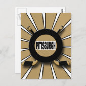 レトロピッツバーグホッケー ポストカード (正面/裏面)