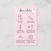 レトロピモダンンクの顔気にの指示美しい 名刺 (正面)