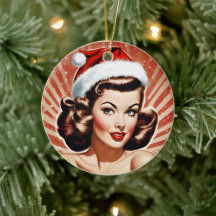 レトロピンアップガールクリスマス