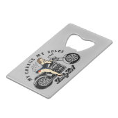 レトロピンアップガールステンレス鋼ボトルオープナー クレジットカード栓抜き (裏面アングル)