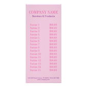 レトロピンアップガールヘアメイクアップアーティスト美容師 ラックカード (裏面)