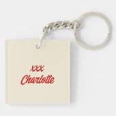 レトロピンアップラブ キーホルダー (裏面)