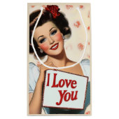 レトロピンアップラブ スモールペーパーバッグ (裏面)