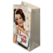 レトロピンアップラブ スモールペーパーバッグ (正面アングル)