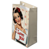 レトロピンアップラブ スモールペーパーバッグ (裏面アングル)