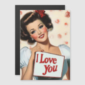 レトロピンアップラブ マグネット招待状 (正面/裏面)