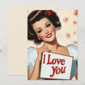 レトロピンアップラブ 招待状 (正面/裏面)