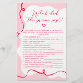 レトロピンクとレッド新郎は何とゲームを言った (正面)