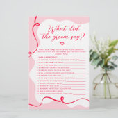 レトロピンクとレッド新郎は何とゲームを言った (スタンド正面)