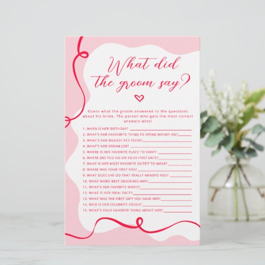 レトロピンクとレッド新郎は何とゲームを言った (スタンド正面)