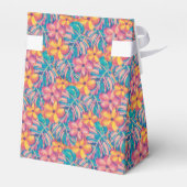 レトロピンクと黄色のフローラ誕生日 フェイバーボックス (裏面サイド)