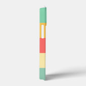 レトロピンクイエローグリーンブルーストライプズ Case-Mate iPhoneケース (裏面 / 右)