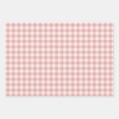 レトロピンクウッドランドシーンカスタム写真クリスマス ラッピングペーパーシート (正面3)