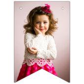 レトロピンククイーンのハート誕生日パーティー写真 バンティングフラッグ (第2の旗)