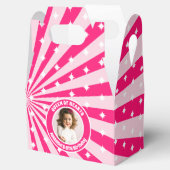 レトロピンククイーンのハート誕生日パーティー写真 フェイバーボックス (オープン)