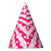 レトロピンククイーンオブハート誕生日 パーティーハット (裏面)