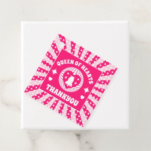 レトロピンククイーンオブハート誕生日 フェイバータグ (インサイチュ)