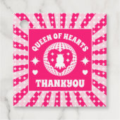 レトロピンククイーンオブハート誕生日 フェイバータグ (正面)