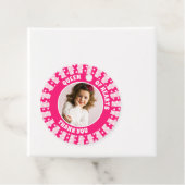 レトロピンククイーンハート誕生日写真 フェイバータグ (インサイチュ)