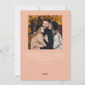 レトロピンククリスマスフォトホリデーカード シーズンカード (裏面)