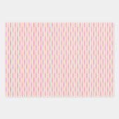 レトロピンククリスマス/ホリデーギフトラッピング ラッピングペーパーシート (正面2)