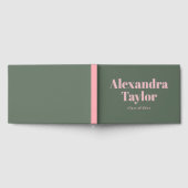 レトロピンクグリーンかわいい美学カスタム卒業 ゲストブック (全面)