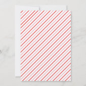 レトロピンクサンタベビーホリデーベビーシャワー 招待状 (裏面)