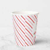 レトロピンクサンタOh何おもしろい 紙コップ (右)