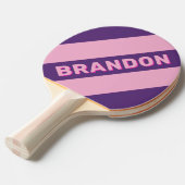 レトロピンクスはっきりしたキストライプーの名前 卓球ラケット (正面アングル)